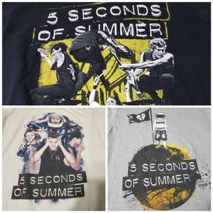 5SOS Short Sleeve Shirt Lot of 3 (Size Large)